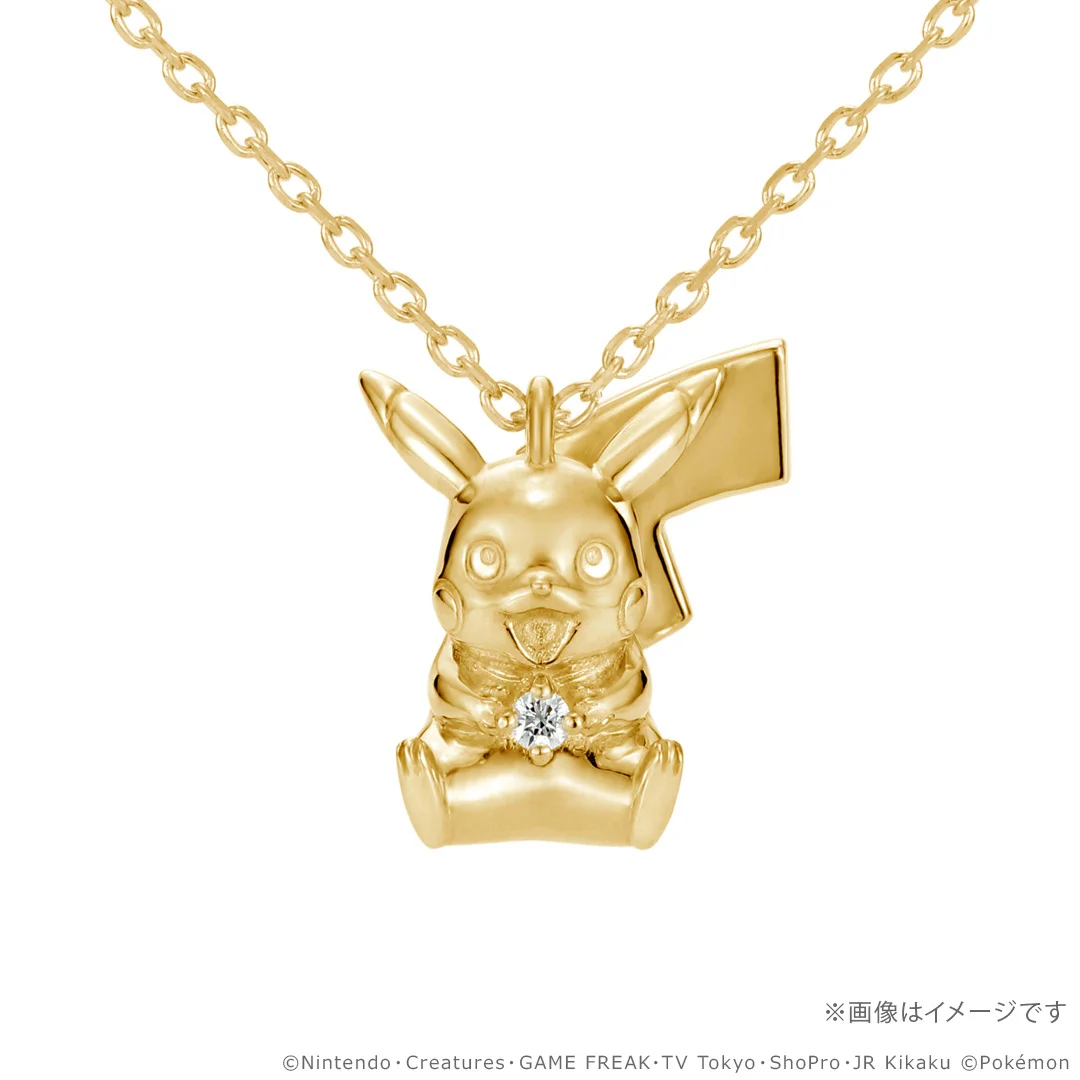 ピカチュウネックレスの正面