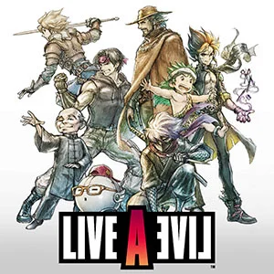 LIVE A LIVE のキャラクターイラストとロゴ