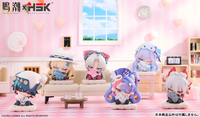 『鳴潮』6人がまとめてねむねむ姿に、デフォルメフィギュア コンプリートBOX第1弾があみあみで予約開始