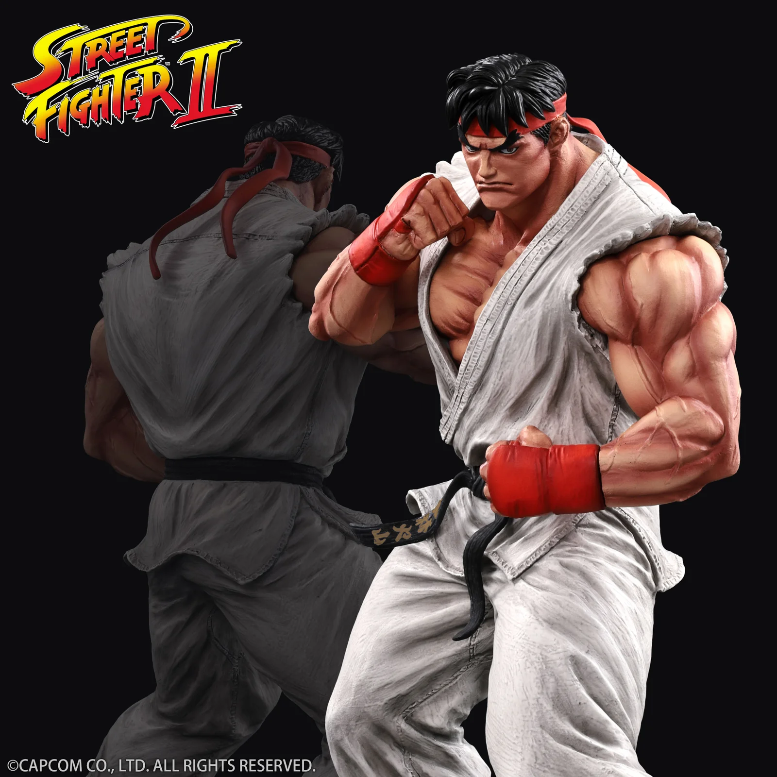 リュウのフィギュアを正面から写した公式カット