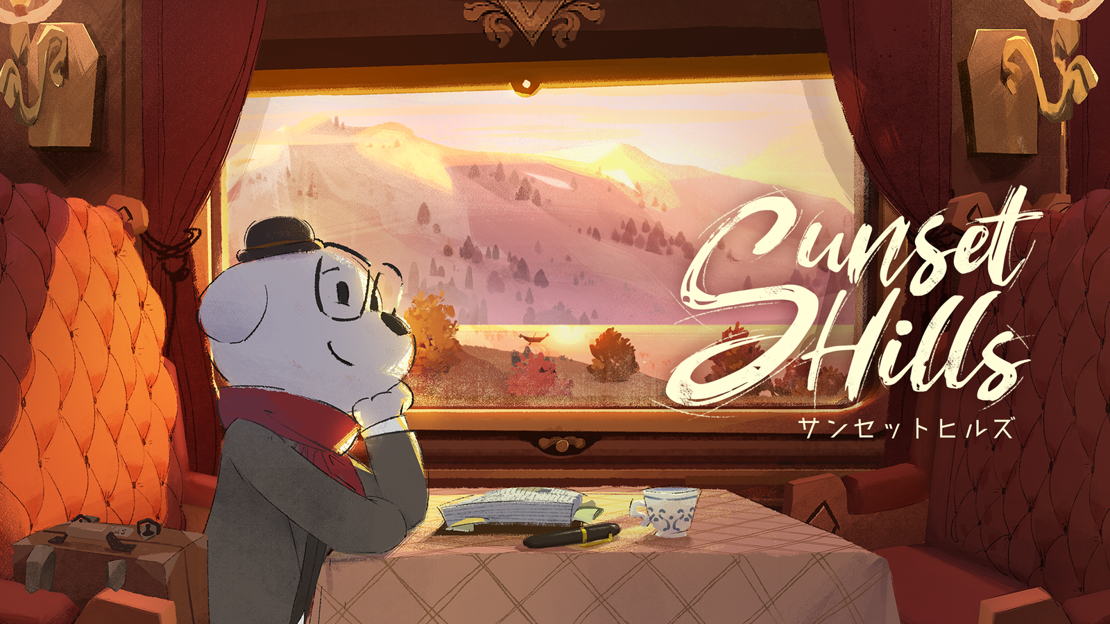 小説家ニコの汽車旅『サンセットヒルズ』、Switchパッケージ版がアジア発売決定 IndieTech Games第5弾