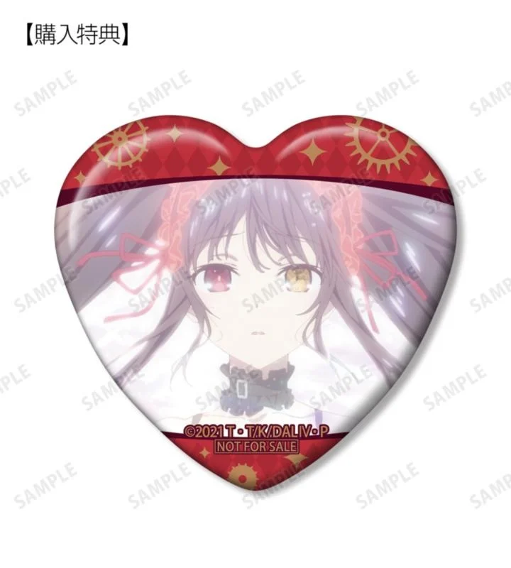 時崎狂三 場面写ハート缶バッジ 当ショップ限定特典
