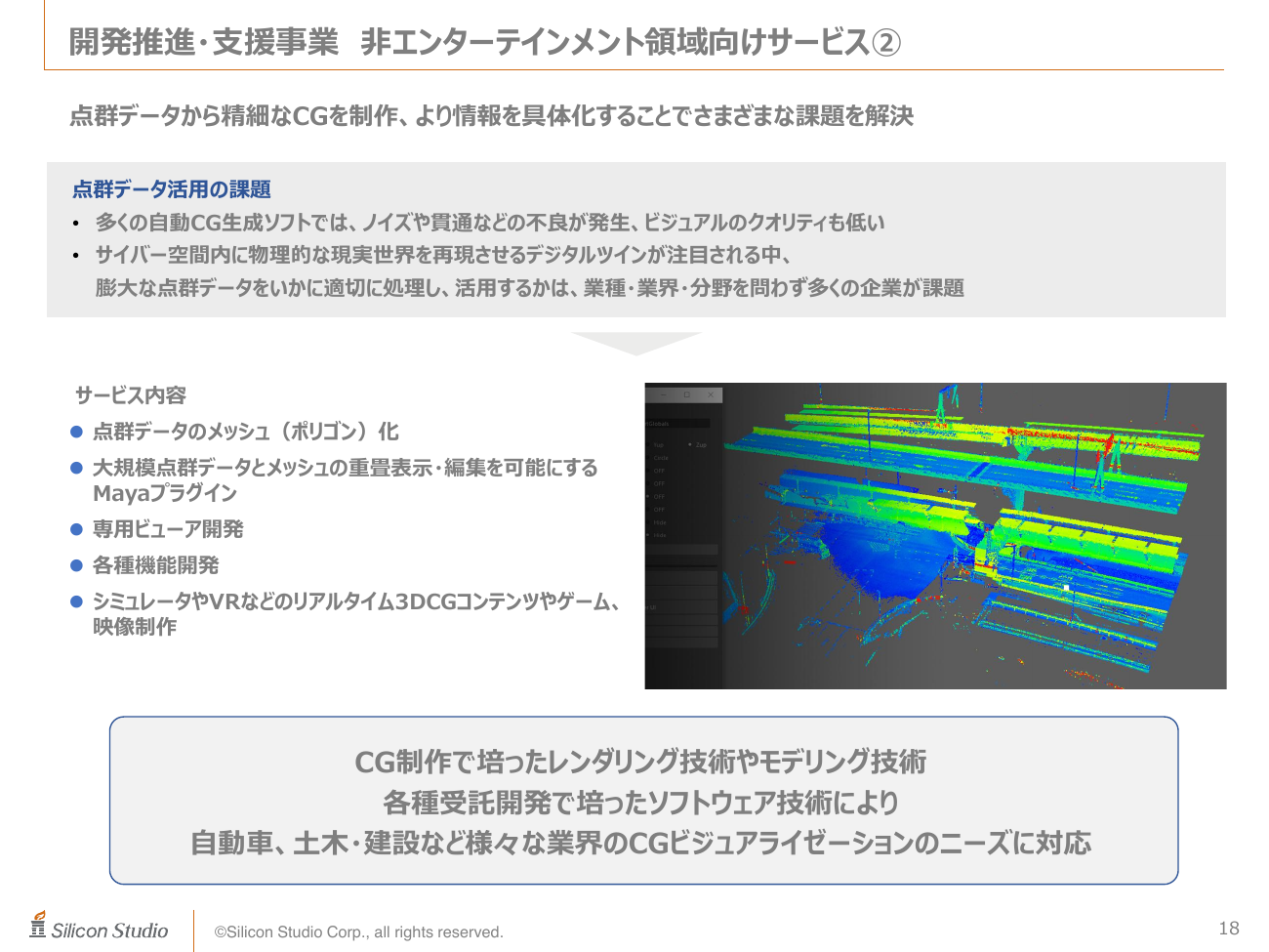 シリコンスタジオ 2026年11月期 第1四半期 決算補足説明資料 18ページ