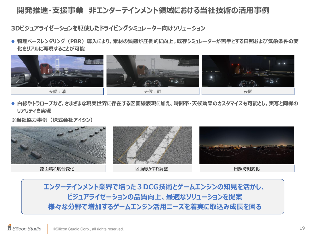 シリコンスタジオ 2026年11月期 第1四半期 決算補足説明資料 19ページ