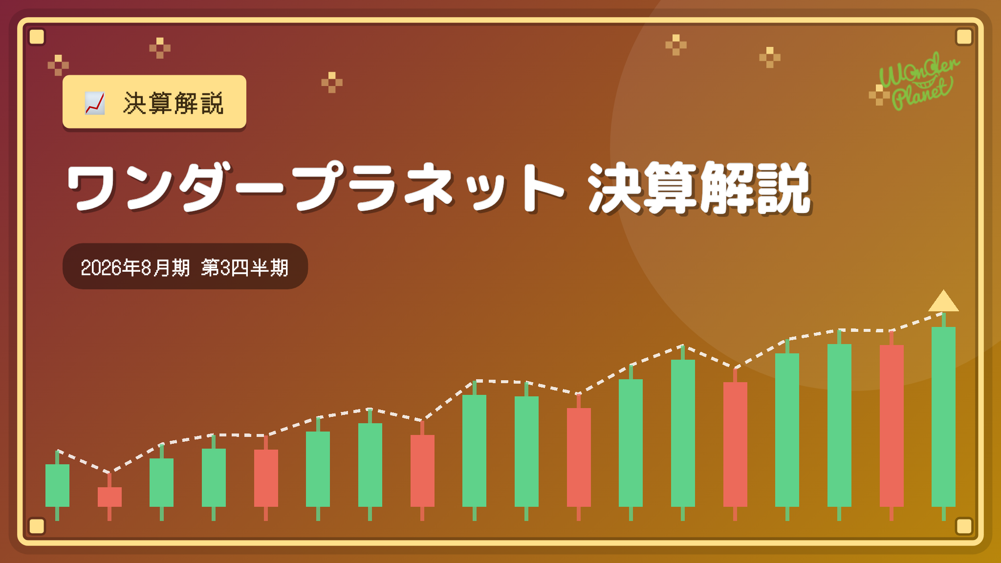 ワンダープラネット 2026年8月期 3Q決算解説：3四半期連続の営業赤字も縮小傾向、サンリオ協業で再建へ