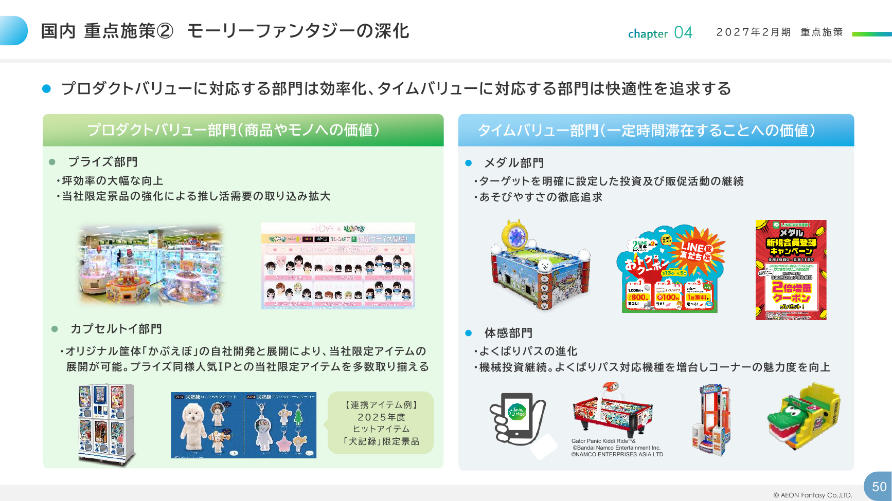 イオンファンタジー 2026年2月期 決算補足資料 50ページ