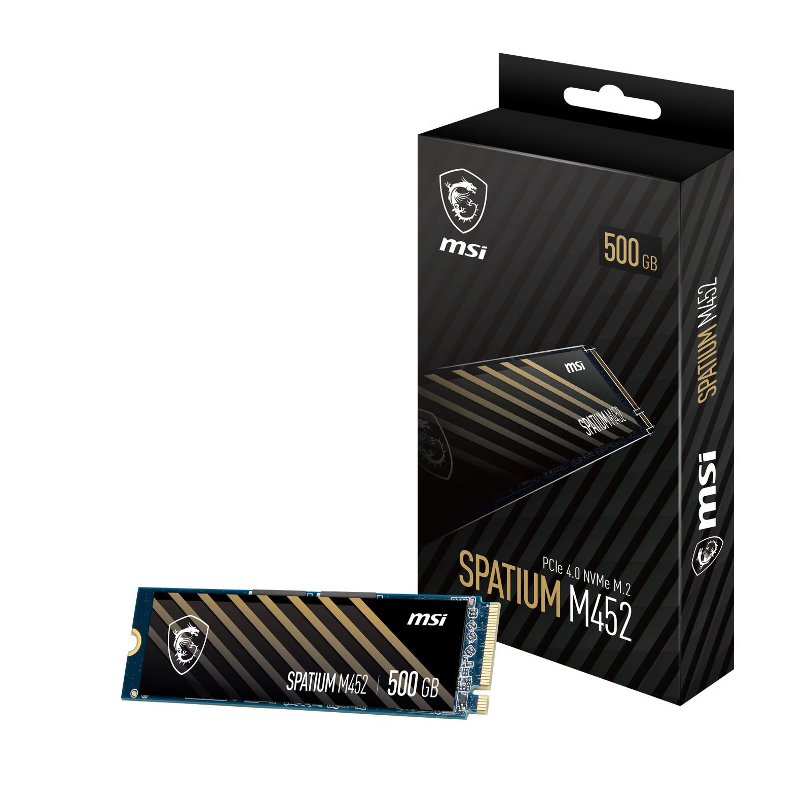 MSI、新型M.2 SSD『SPATIUM M452』登場 最大3,600MB/sで読込最速クラスへ