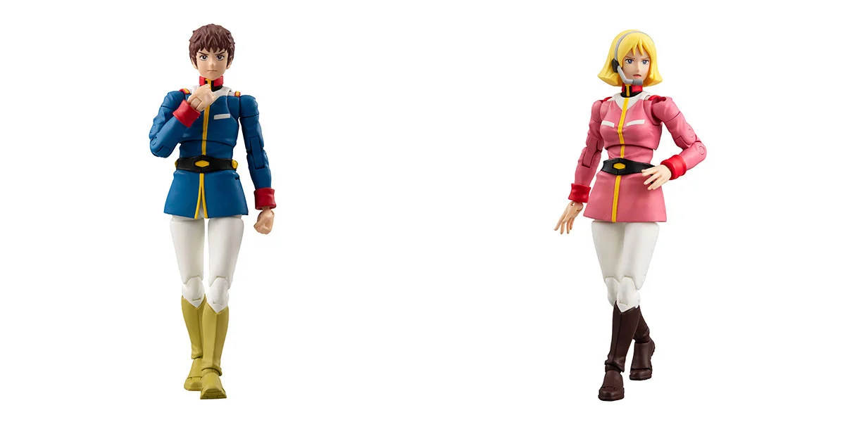 『機動戦士ガンダム』アムロ・レイとセイラ・マスが地球連邦軍の制服姿で可動フィギュア化、あみあみで予約受付中