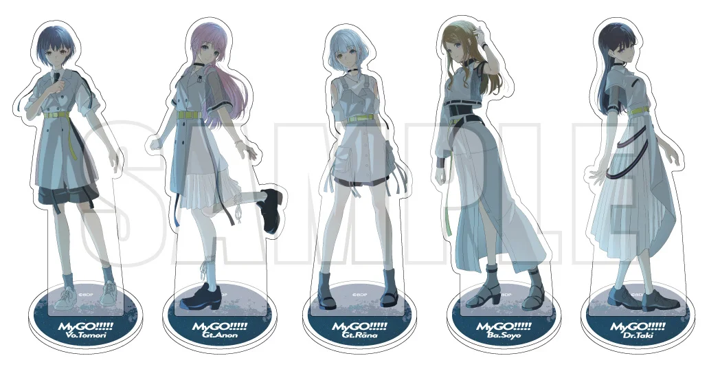 キャラクターアクリルスタンド全5種