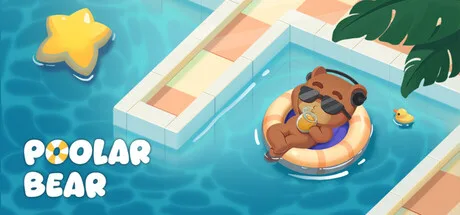 陽だまりのプールでひと休み、脱力系スライドパズル『Poolar Bear』がSteamに登場