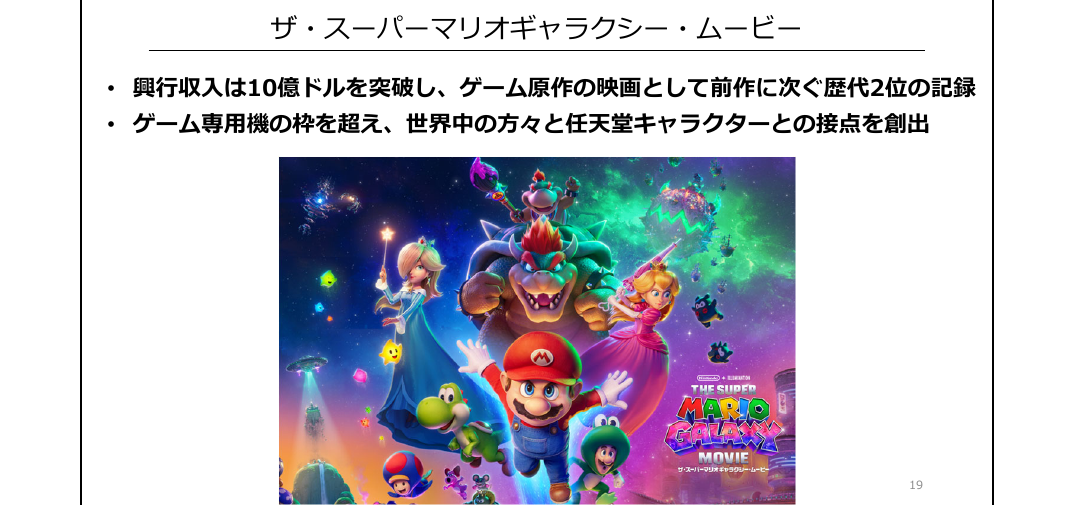 任天堂 2027年3月期 第1四半期 19ページ