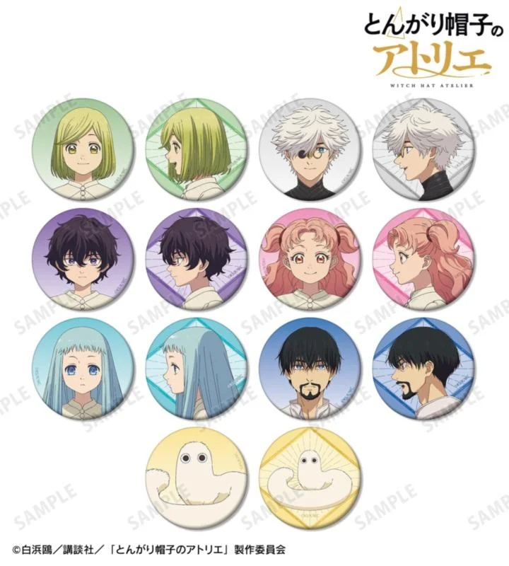 TVアニメ『とんがり帽子のアトリエ』グッズ受注開始、缶バッジ・箔押しカードからアクリル雑貨まで全17種がAMNIBUSに集結