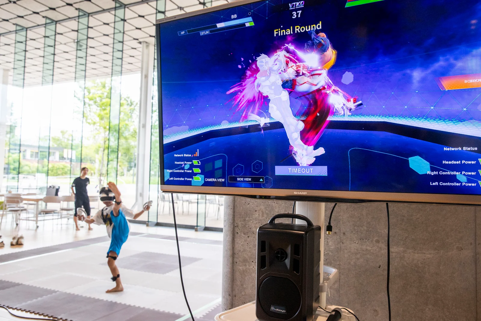 アジア大会2026種目「VRテコンドー」を城西大学オープンキャンパスで体験