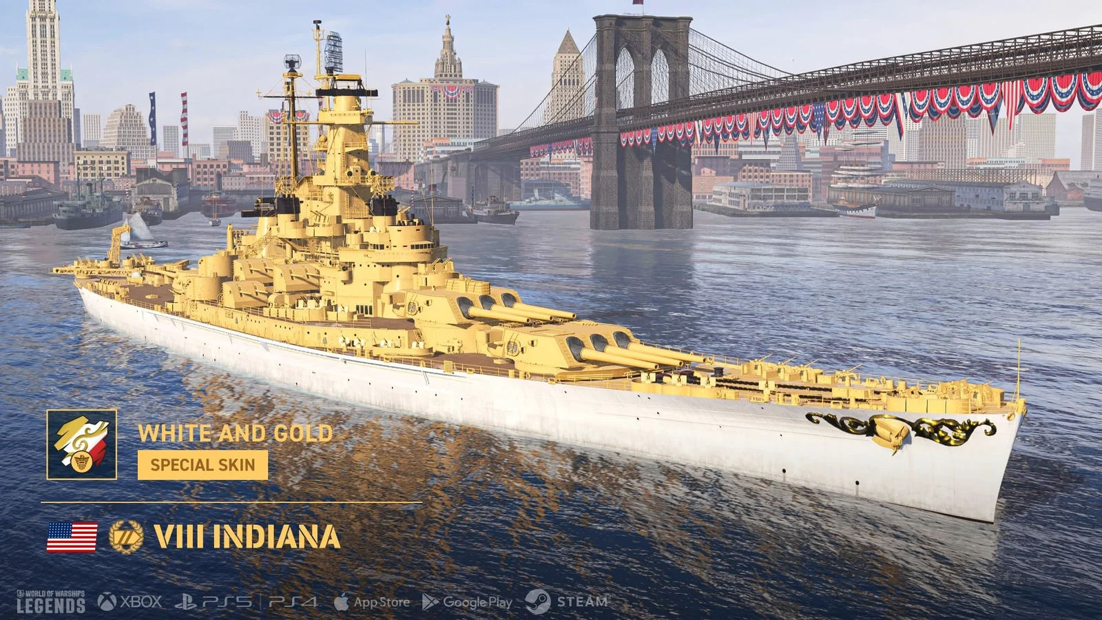Indiana（WHITE AND GOLDスキン）